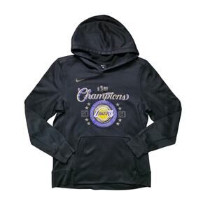 Nike Los Angeles Lakers 2020 Champions Hoodie Men’s L Black NBA Finals
